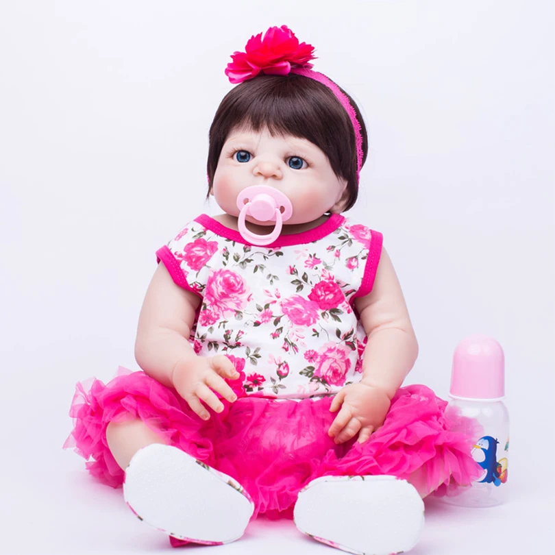 Новый дизайн силиконовые куклы 55 см для детей подарки на день рождения и