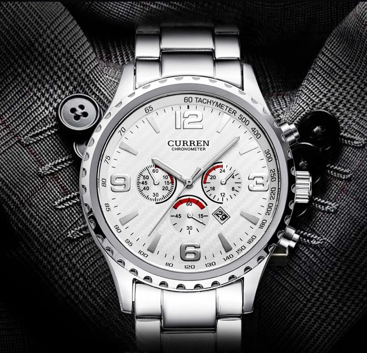 Original New CURREN Top Luxury Relogio Masculino Casual Brand Orologio Analog Date display Men Sport Reloj Military Quartz Watch