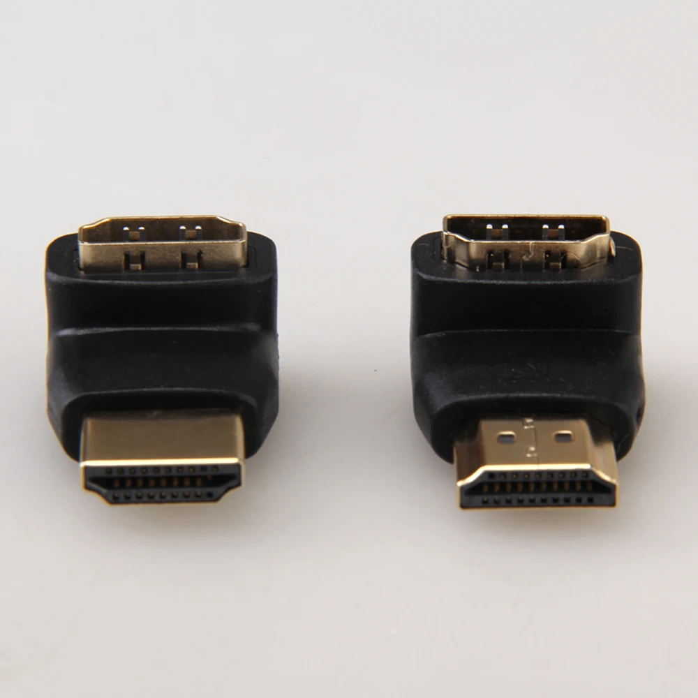 1 комплект HDMI совместимый разъем для адаптера с прямым углом 90 градусов + 270 L