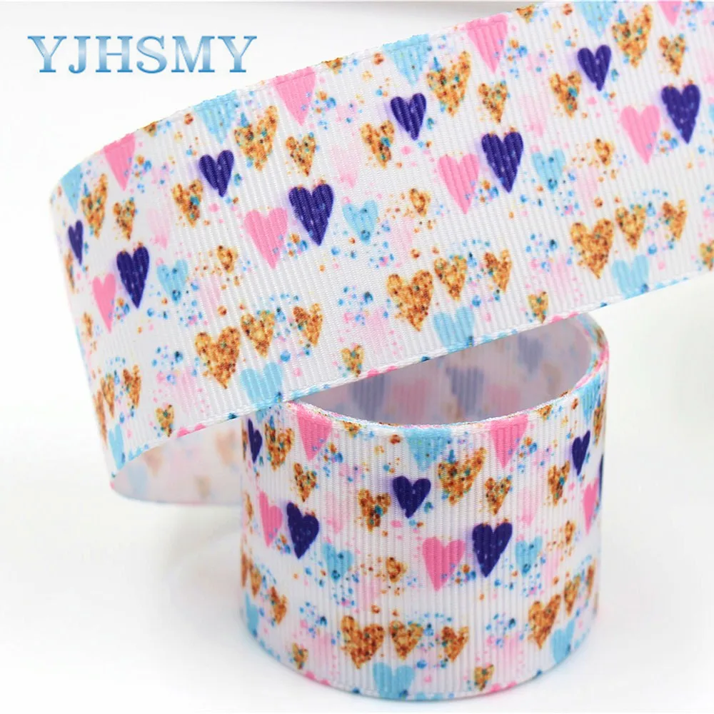 YJHSMY G-18604-332 38 мм 5 ярдов мультяшный цветок печатных корсажная лента аксессуары для