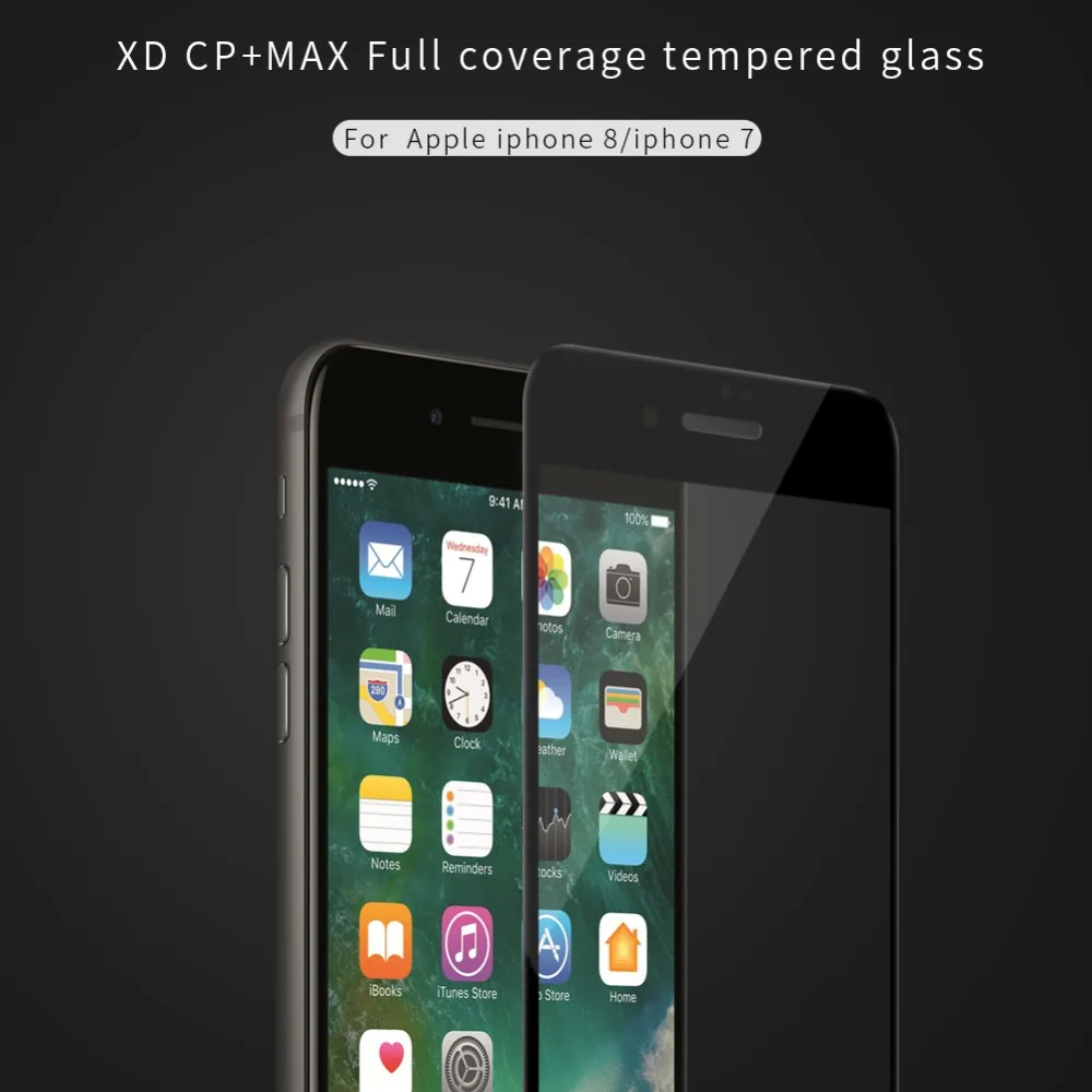 10 шт./партия NILLKIN XD CP+ MAX антибликовый протектор экрана для iPhone 7/iPhone 8 3D защитное закаленное стекло