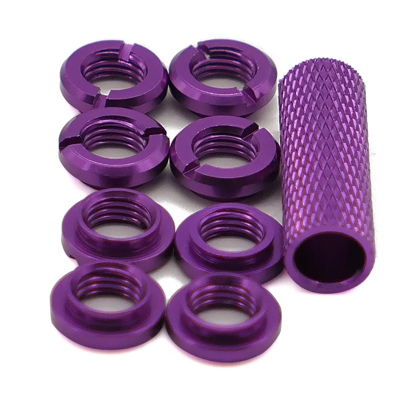 Purple 8 шт. переключатель передатчика фиксированная гайка и соответствующая гайка переключателя tooI nstallation Spektrum для дистанционного управления RC модели модернизированные части - Color: Purple