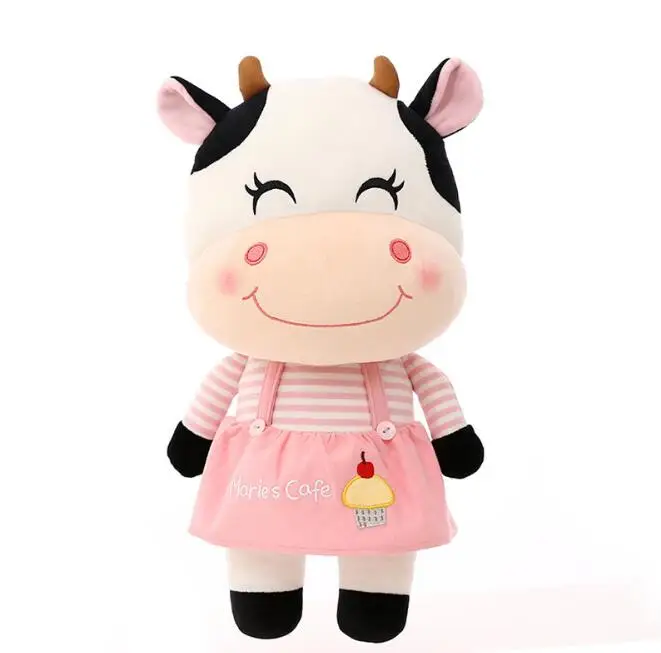

45cm animal cows plush kids dolls stuffed toys for kids soft comfort sleeping cows pillow peluche accompany sleep toy gifts