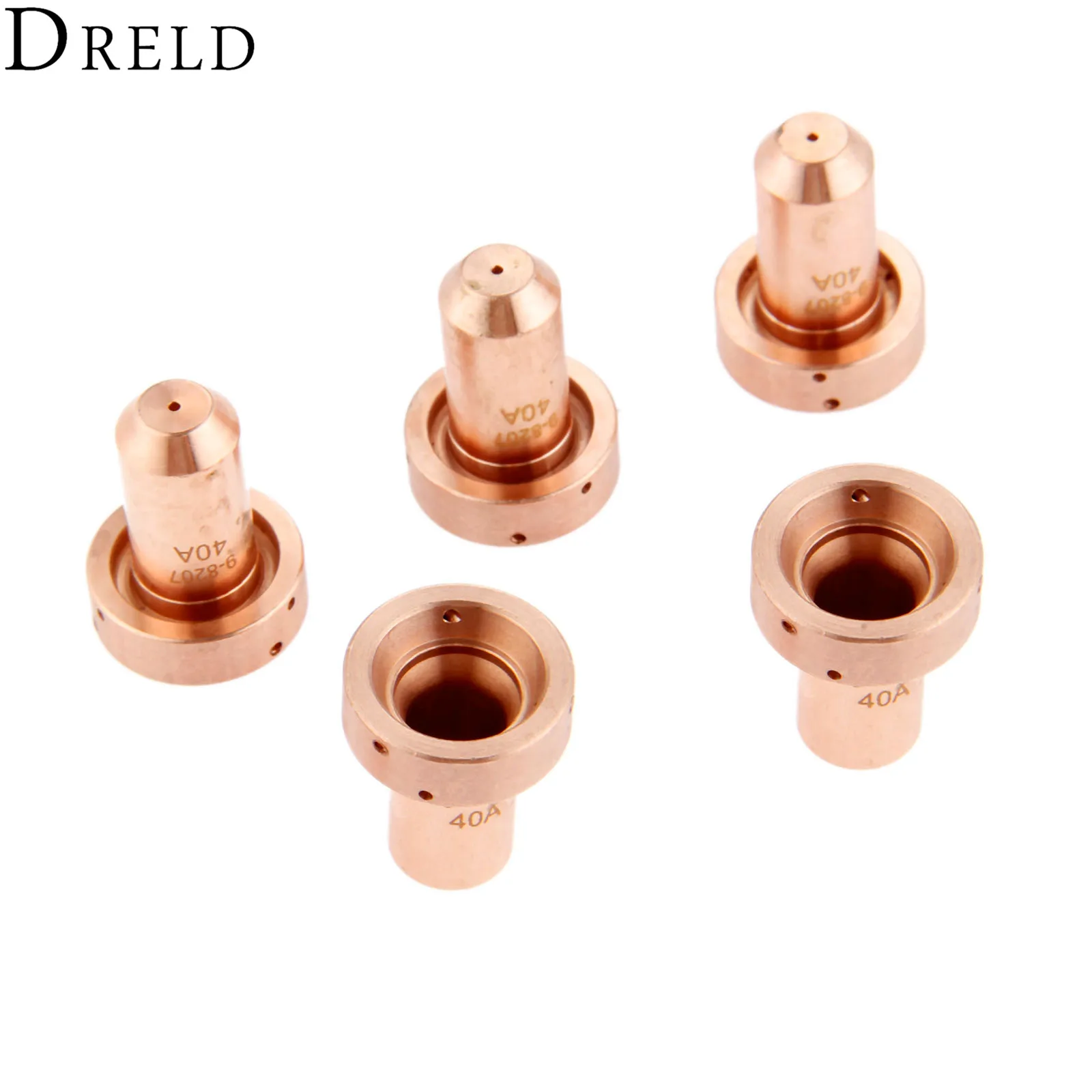 DRELD 5 шт. плазмы сопла Совет 9-8207 для SL60 SL100 плазменный резак факел расходные материалы аксессуары 40A Сварка, пайка поставки
