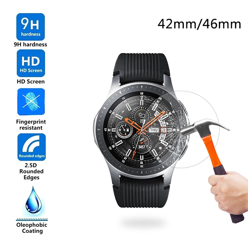 1 шт. для Samsung Galaxy Watch 42 мм и 46 закаленное стекло защитная пленка защита от взрыва |