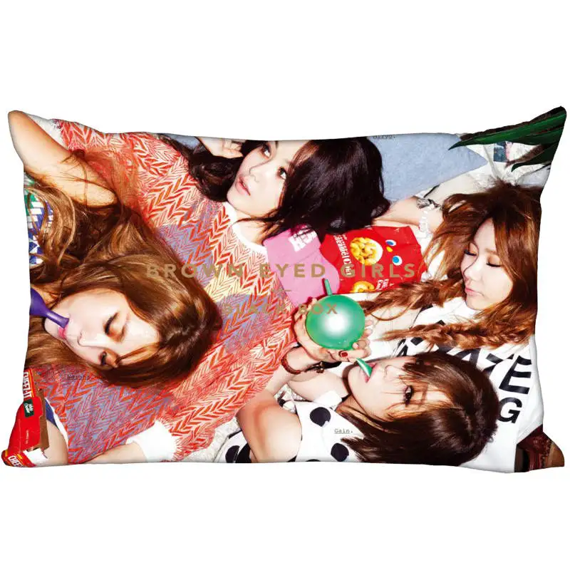 Новое поступление атласная наволочка с коричневыми глазами для девушек 45x35 см