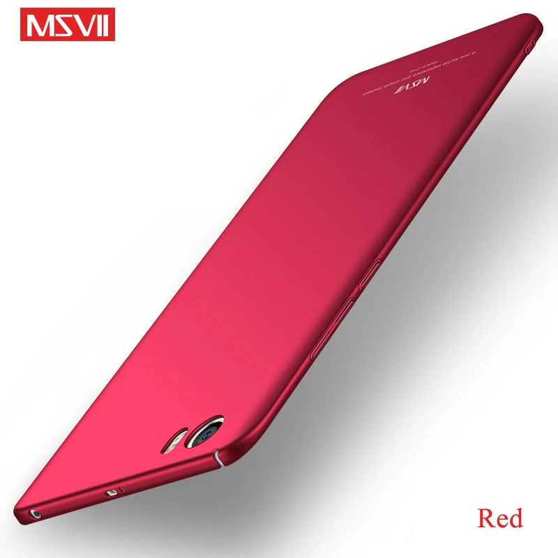 Чехол Msvii для Xiaomi mi 5 5S 5X A1 чехол палец кольцо тонкая кожа чехол s Xio mi 5S mi 5X Чехол держатель крышки для Xiaomi mi 5 A1 чехол s - Цвет: Red