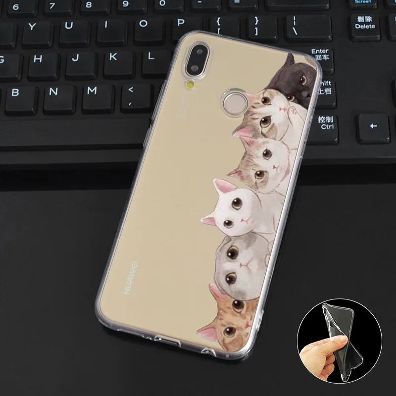 DREAMFOX L019 Cat Soft TPU Silicone Case Cover For Huawei Honor 6A 6C 7X 9 10 P20 P30 Lite Pro P Smart 2019 |