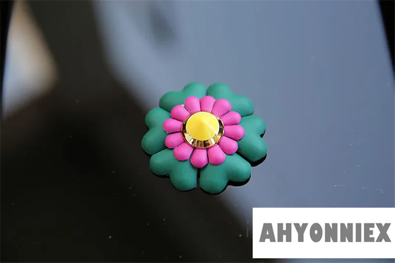 Бренд AHYONNIEX, 3D обувь, украшенная кожаным цветком, нашивка, ПРИШИТАЯ аппликация, одежда, обувь, сумки, украшение, патч, аксессуары для DIY