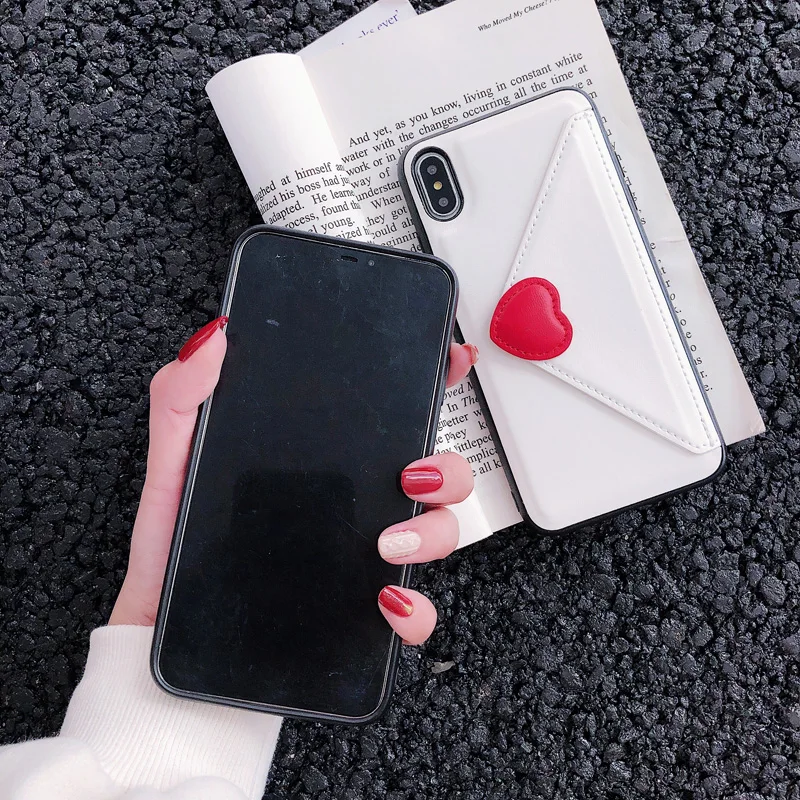 Для Samsung S10e Note 9 симпатичный кошелек с сердечками из искусственной кожи для