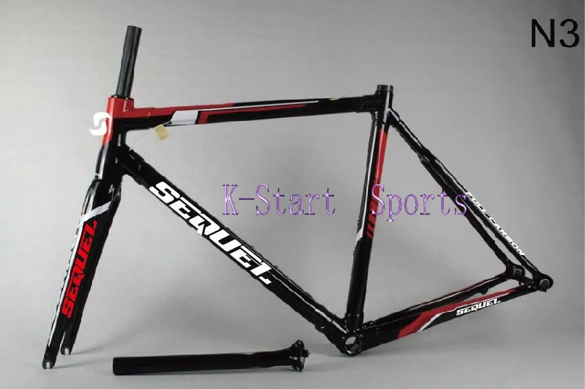 2016 new Glossy/Matte carbon t800 road bike frame cycling 840g fork seatpost clamp hedaset bicycle 700c BB68 ud 3k | Спорт и