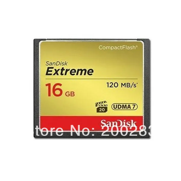 2014 новый оптовая продажа SanDisk экстрим CompactFlash карты памяти высокой скорости 800 X 120