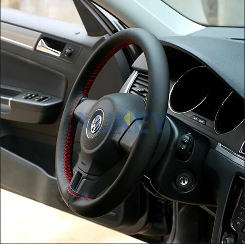 Сверхтонкая волоконная кожа Ручное шитье DIY чехол рулевого колеса автомобиля рулевое колесо Чехлы для Ford Focus 2 3 Kia Benz Smart Nissan
