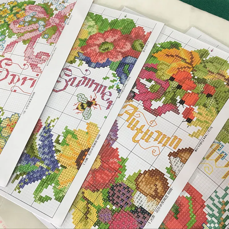 Наборы для вышивки крестиком в европейском стиле B009 весенние летние Осенние