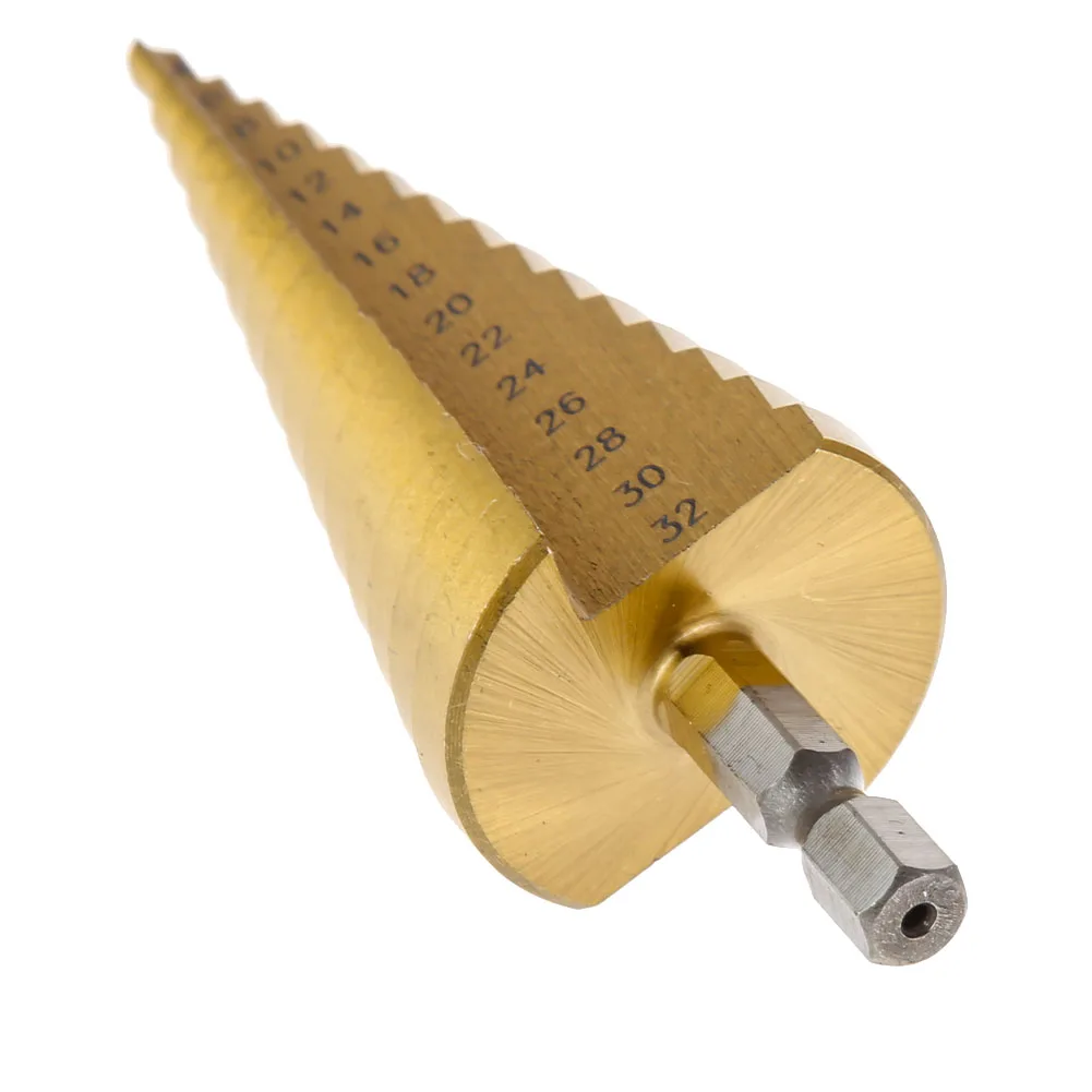 1 шт. мини дрель Hex Titanium Шаг Core Мини Сверла Отверстие Cutter 4 32 мм HSS Power Tools