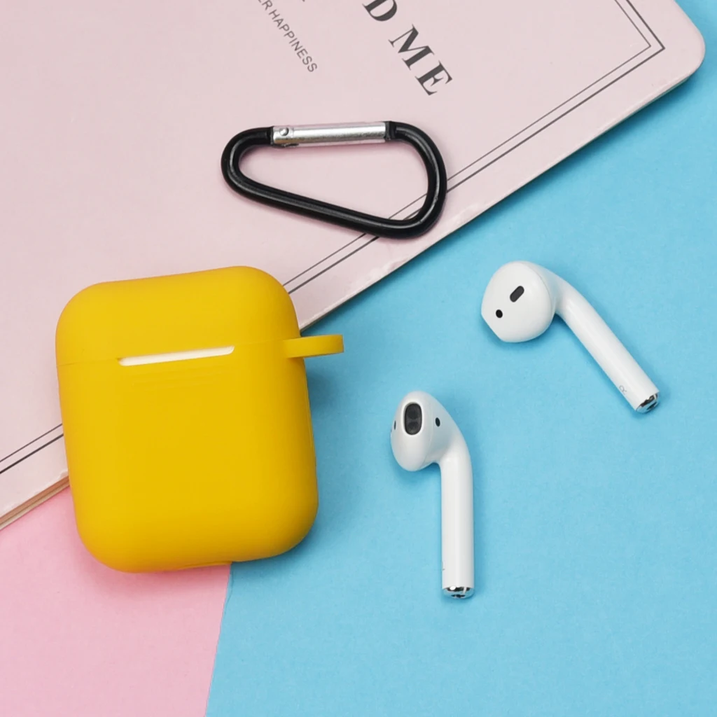 9 Мягкий силиконовый чехол для Apple Airpods, чехол для зарядки, защитный чехол для Airpod Air pods Prtotector, разноцветный чехол - Цвет: 9