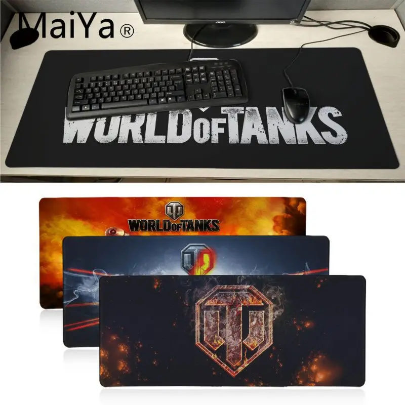 Прочный Настольный коврик для мыши с логотипом Maiyaca World of Tanks настольная