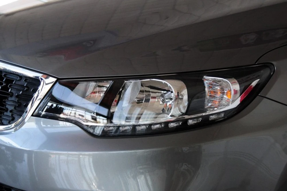 Для Kia Cerato/Forte Автомобильные фары прозрачные линзы Авто оболочка Крышка водителя и пассажира сторона