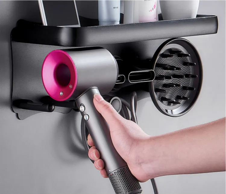 Держатель фен Dyson Фен держатель настенный кронштейн клей/Винты Монтажные Стойки органайзер для Dyson Supersonic волос Удар drye