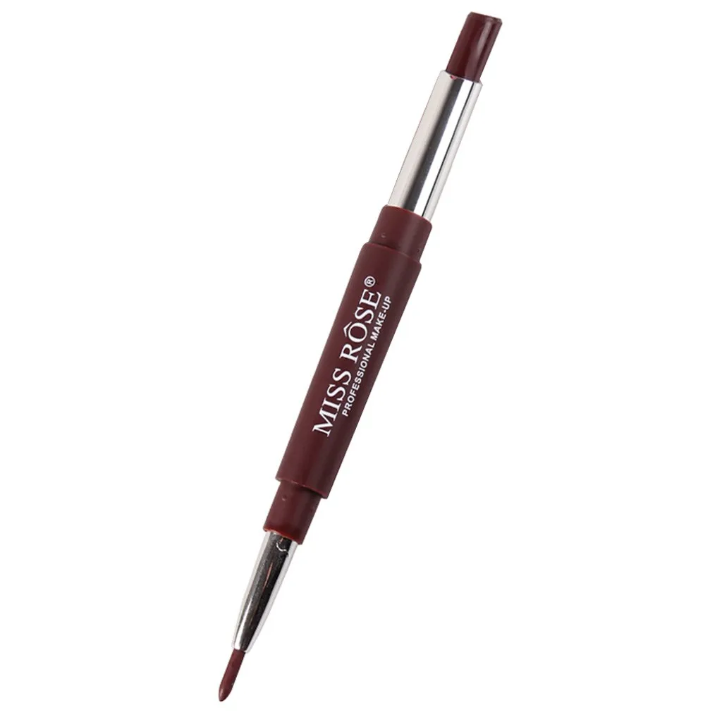 8 цветов, двухсторонняя косметика для губ помада, карандаш, водостойкий, стойкий оттенок, сексуальная красная помада, красота, матовая подводка, ручка, помада#40