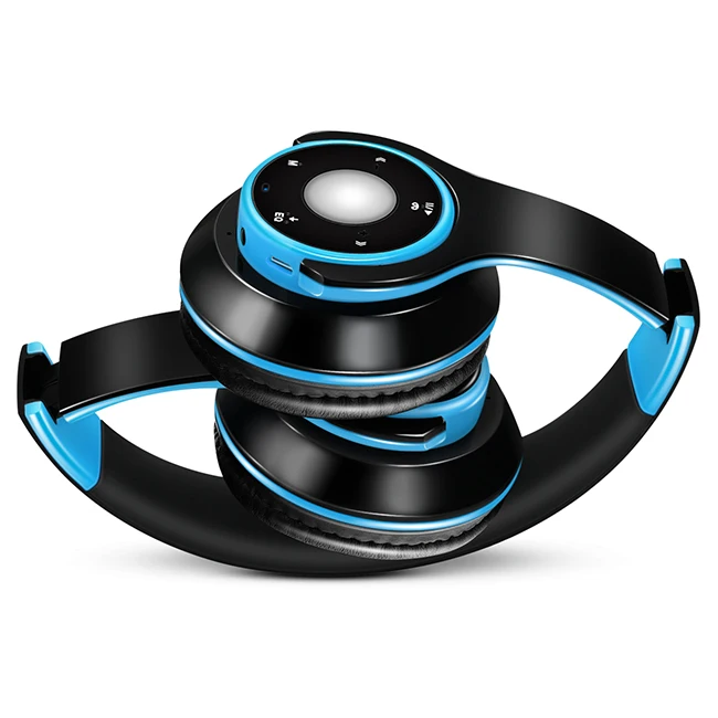 blue Встроенный MP3-плеер спортивные наушники беспроводные Bluetooth стерео гарнитура с микрофоном наушники для бега тренажерный зал - Цвет: blue