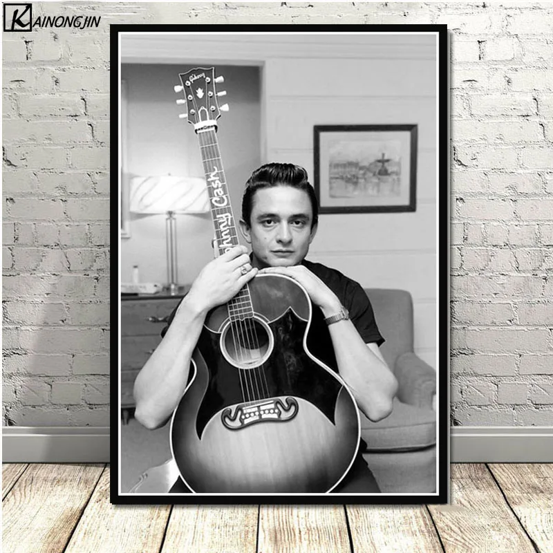 008 Johnny Cash плакат музыкальная рок-группа Star плакаты и принты холст настенная живопись книги по искусству изображение для гостиная домашний декор - Цвет: 008
