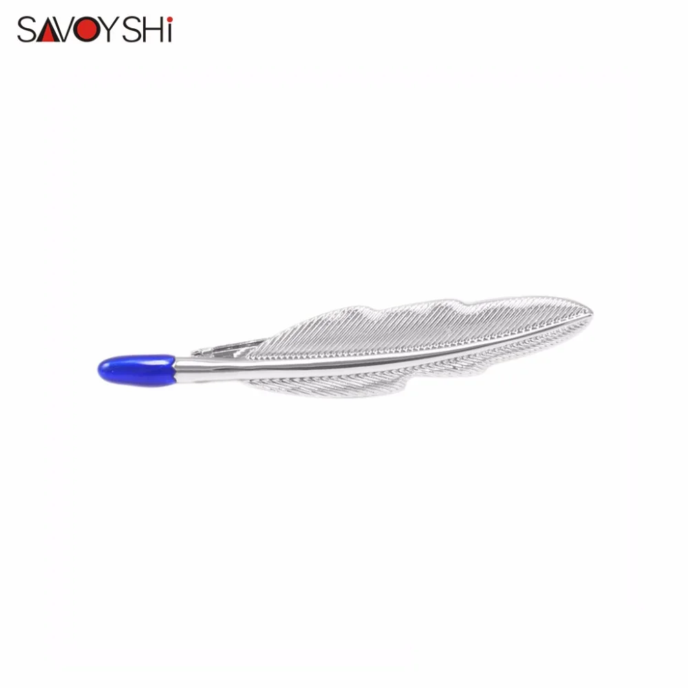 SAVOYSHI новинка зажимы для галстука с перьями аксессуары Модный свадебный подарок