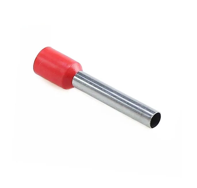 100 шт. E6010 E6012 E6018 6.0mm2 изолированный наконечник наконечника Соединительный шнур контактный Конец Обжимной клеммы