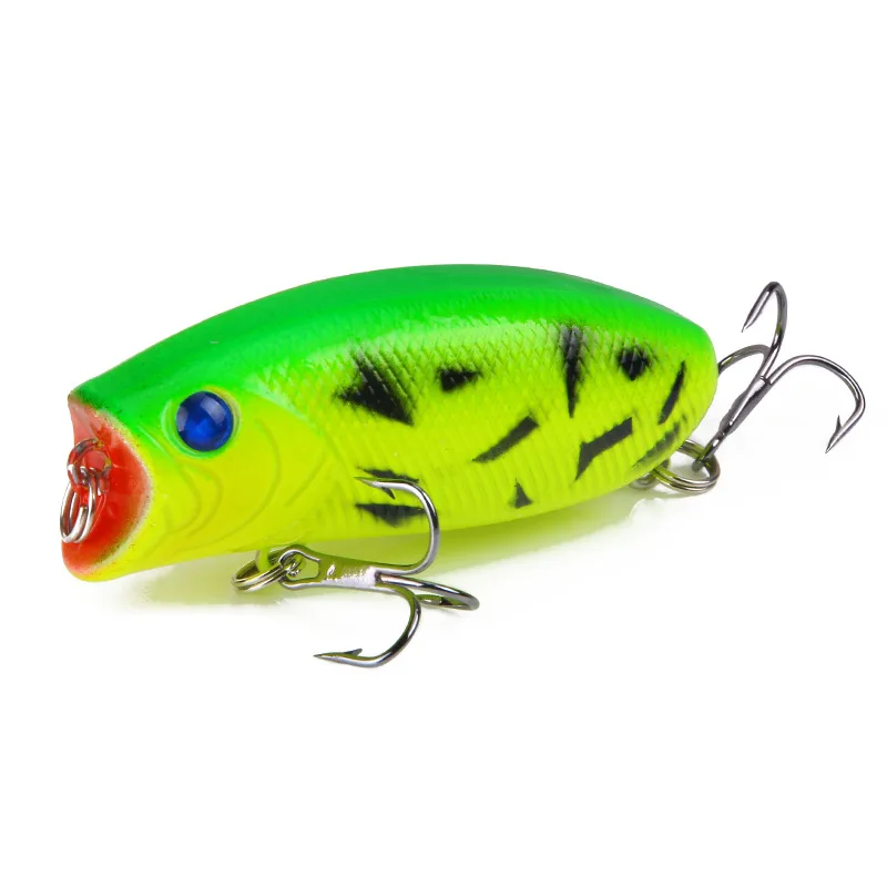 A 1 шт. 11 г 5,5 см большой Поппер рыболовные приманки 3D глаза приманка Topwater Crankbait Воблеры снасти попперы Leurre - Цвет: A