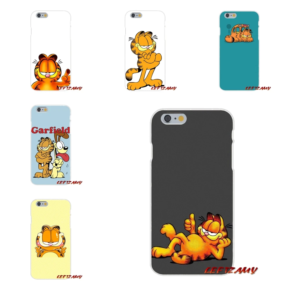cartoon Garfield Slim Silicone phone Case For Samsung Galaxy S3 S4 S5 MINI S6 S7 edge S8 S9 Plus Note 2 3 4 5 8 | Мобильные телефоны