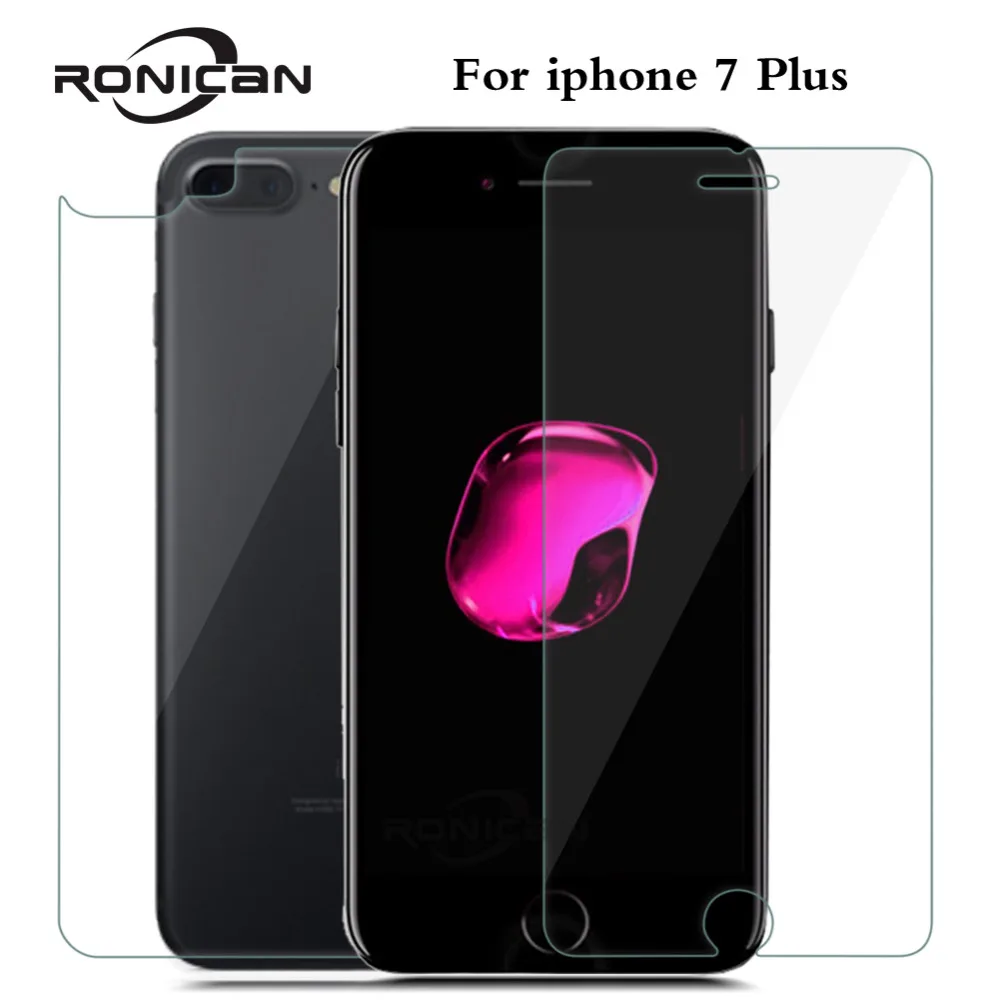 2 шт./лот переднее + заднее закаленное стекло для iPhone 5 5s SE 4 4S 6 6s 7 8 Plus задняя защита