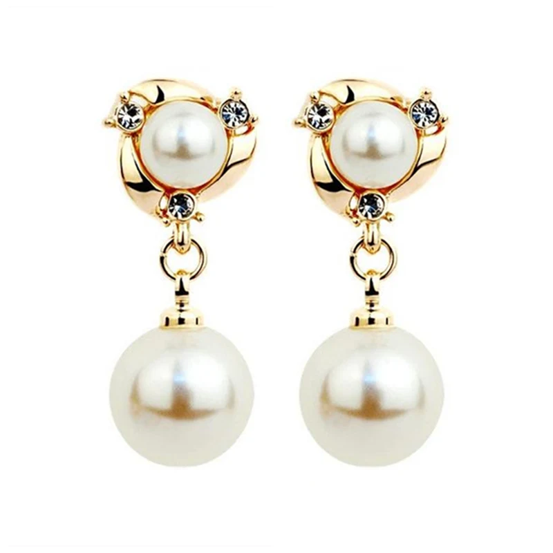 Горячая Распродажа Orecchini массивные Серьги Bijoux Brincos корейская мода имитация жемчуга Кристалл Висячие серьги для женщин ювелирные изделия