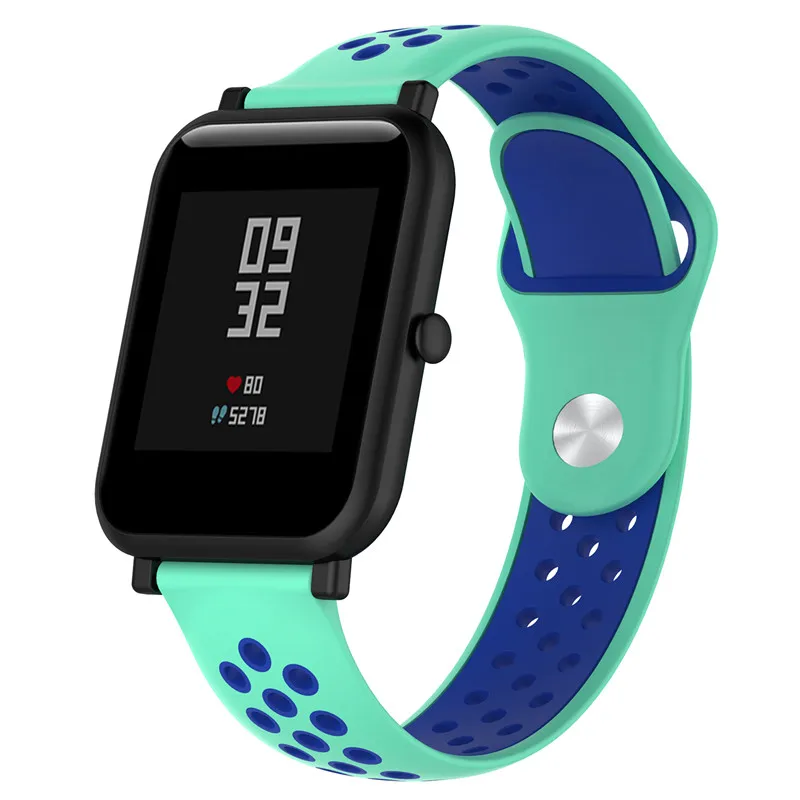 Ремешок для Amazfit Pace Smartwatch 20/22 мм совместимый с Galaxy Watch Active Garmin Vivoactive 3 силиконовый