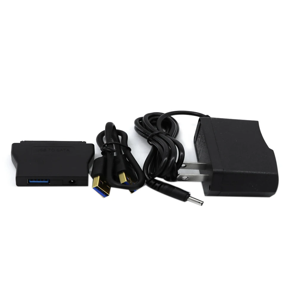 USB 3 0 к адаптер SATA конвертер кабель для 2 5 дюймов дюймовый HDD SSD + 12 В питания US Plug |
