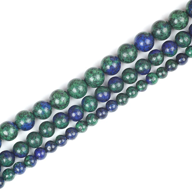 Новый натуральный камень Феникс лазурит круглые бусины шарики драгоценный 6/8/10