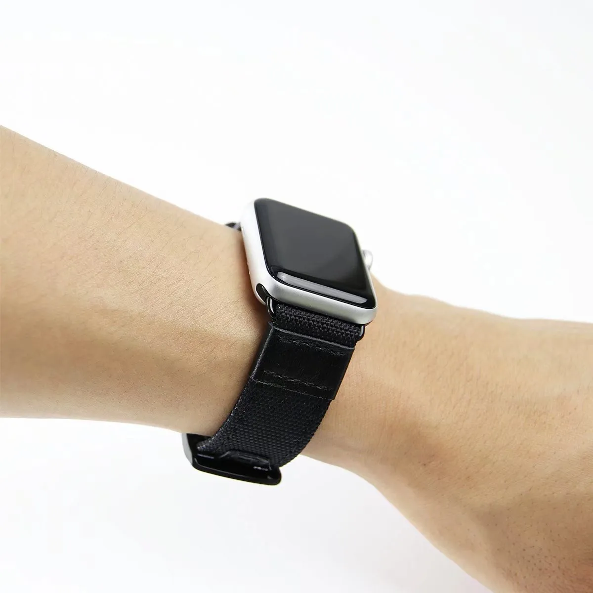 Черный коричневый зеленый нейлоновый ремешок для часов Apple Watch Series 1/2/3 спортивный