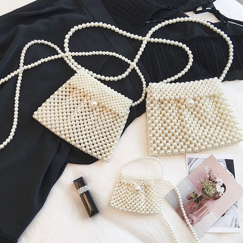Ручной Работы Lady beaded жемчужные сумочки Для женщин вечерние Модные Сумки из