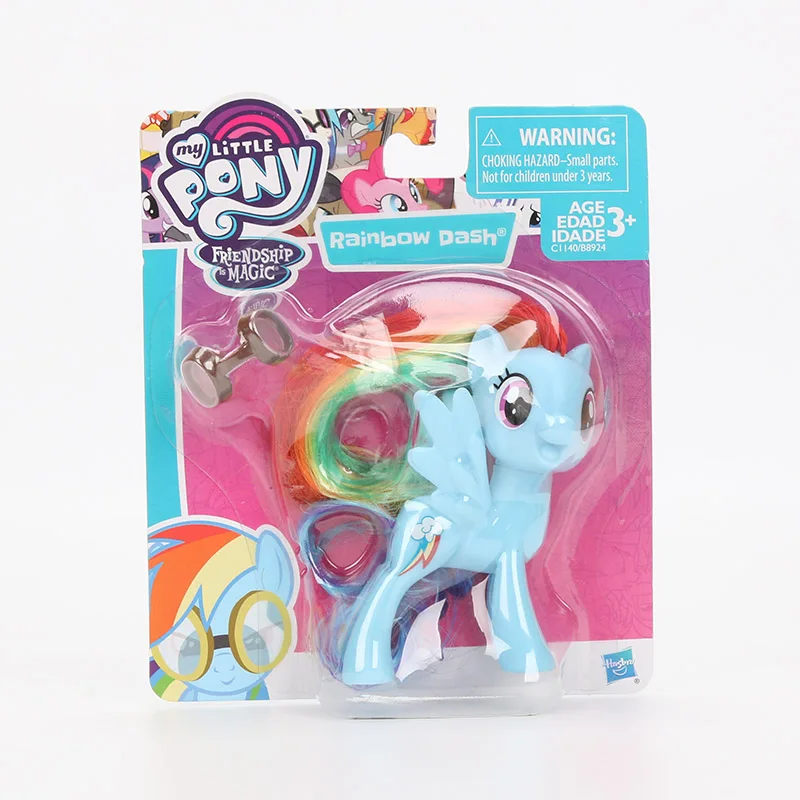 Игрушки My Little Pony friendly is Magic Rarity Эпплджек Флаттершай болельщик ПВХ Фигурки Коллекционная модель куклы