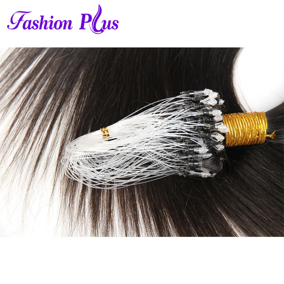 Fashion Plus, человеческие волосы для наращивания на микро-петлях, блонд, волосы remy, цветные пряди волос, 18-24 дюйма, волосы для наращивания с микро-бусинами, 1 г/прядь 100 г