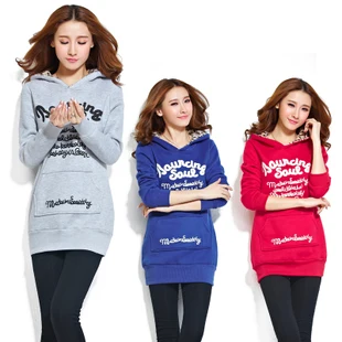 2018 зима плюс Размеры Для женщин кофты Толстовки Бархат Теплый пуловер с принтом