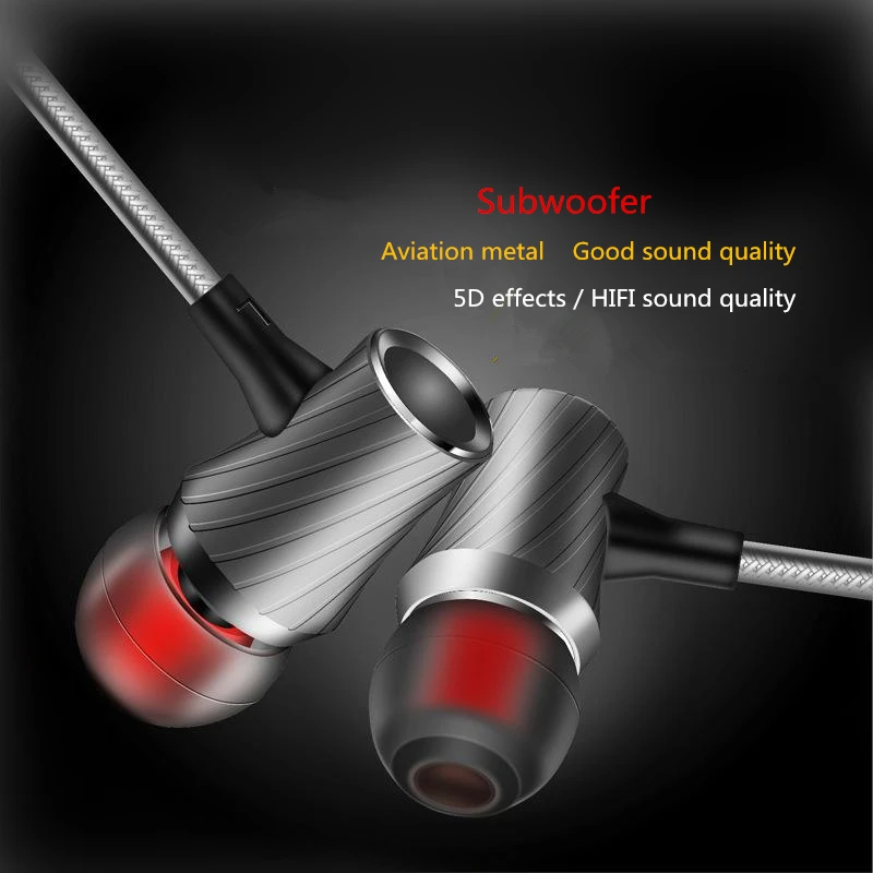 2017 3.5 мм Проводная гарнитура Управление Музыка Наушники внутриканальные