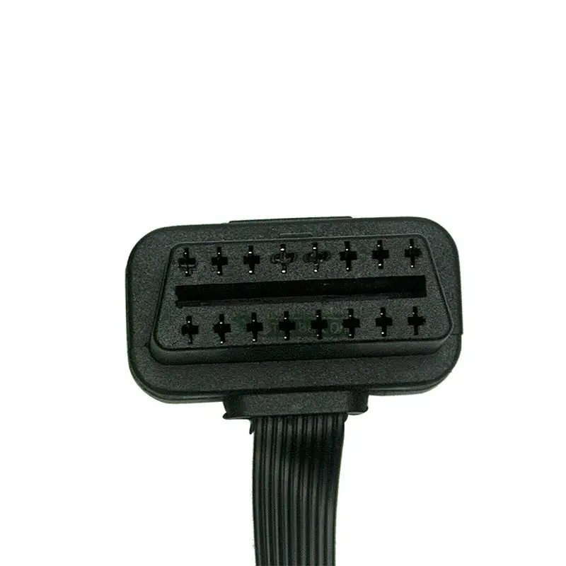 Плоский + тонкий 16Pin OBD 2 удлинитель для головок OBD2 16 Pin ELM327 Мужской Двойной Женский