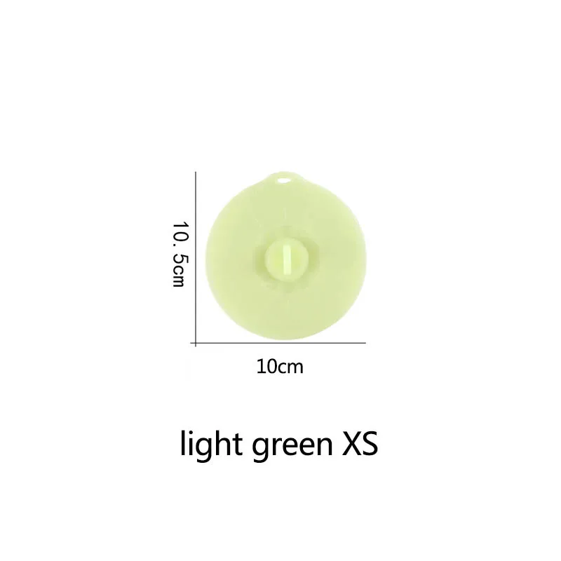 light green XS Инструменты для приготовления пищи многоразовая упаковка для сохранения свежести Кухонные гаджеты 1 шт Силиконовая чаша для микроволновой печи Многофункциональная крышка - Цвет: light green XS