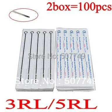 

Assorted Tattoo Needles Mixed Sizes for Liner&Shader free shipping 3RL/5RL