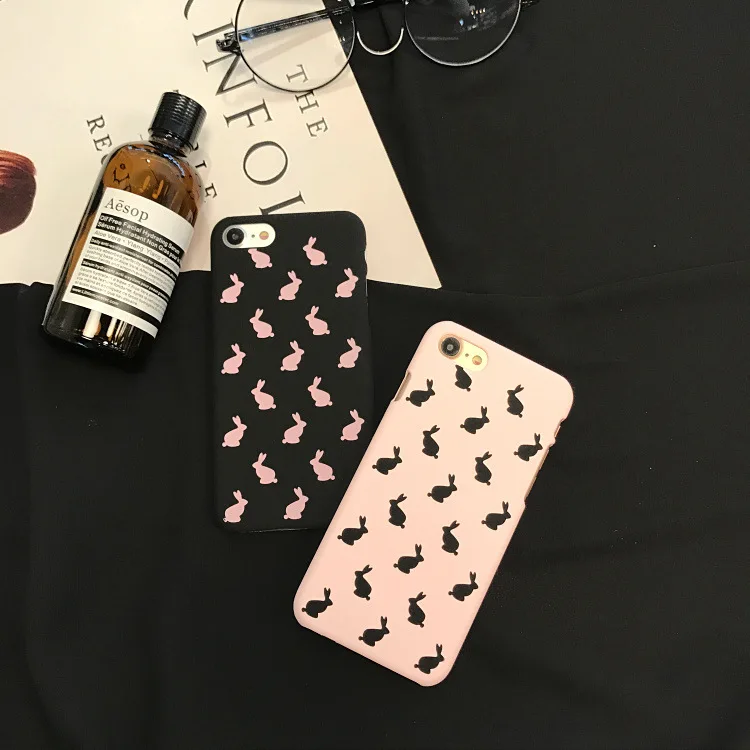Милый чехол с кроликом Stlye Pohne для iphone 6 6s 7 7s ярких цветов задняя крышка ультра