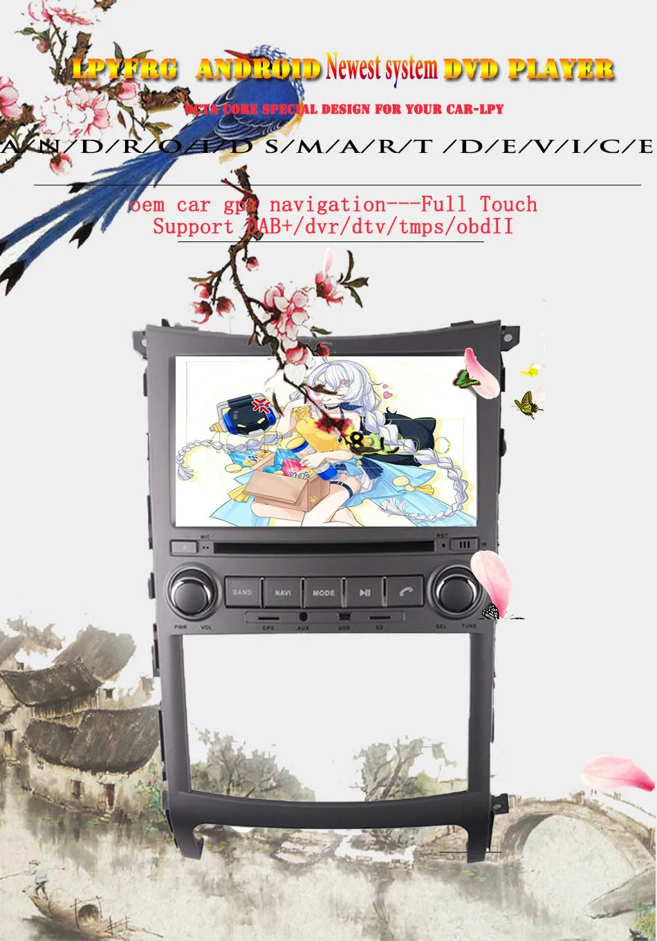 4 г оперативная память Octa Android 8,1 автомобиль DVD GPS Радио Навигация для Hyundai Veracrus ix55 2006-2012- с 3/4 г Wi-Fi с диагностическим разъемом и цифровым видеорегистратором головного устройства