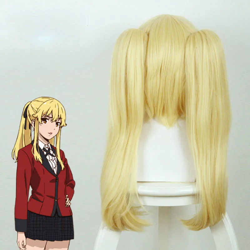 

Coshome Kakegurui Compulsive Gambler Cosplay Wigs Jabami Yumeko Momobami Kirari Black Yellow Gray Wig