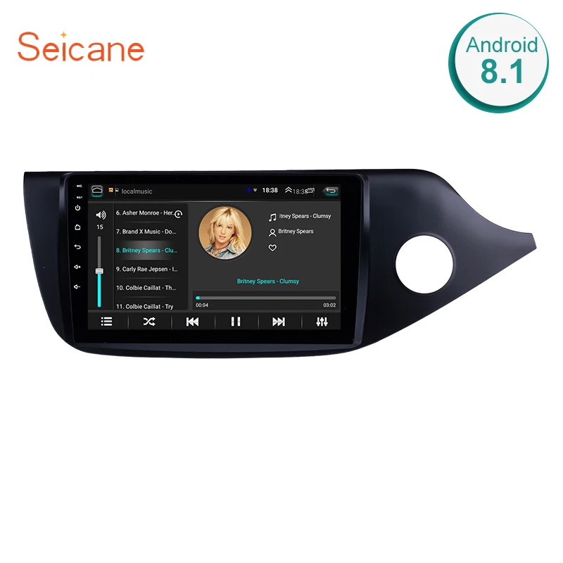 Автомобильный мультимедийный плеер Seicane Android 9 1 GPS 2Din стерео для 2012 2013 2014 Kia Ceed RHD
