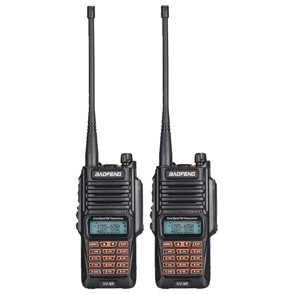 2pcs Оригинальные Портативный IP67 радио Baofeng UV-9R автомобиля портативной рации 2 шт. радиолюбительских УКВ UV9R Woki токи для охоты Водонепроницаемая рация - Цвет: 2pcs