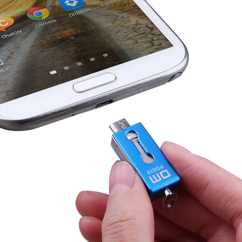 DM PD010 USB флеш накопитель 64 Гб металлический OTG высокоскоростная карта памяти 32